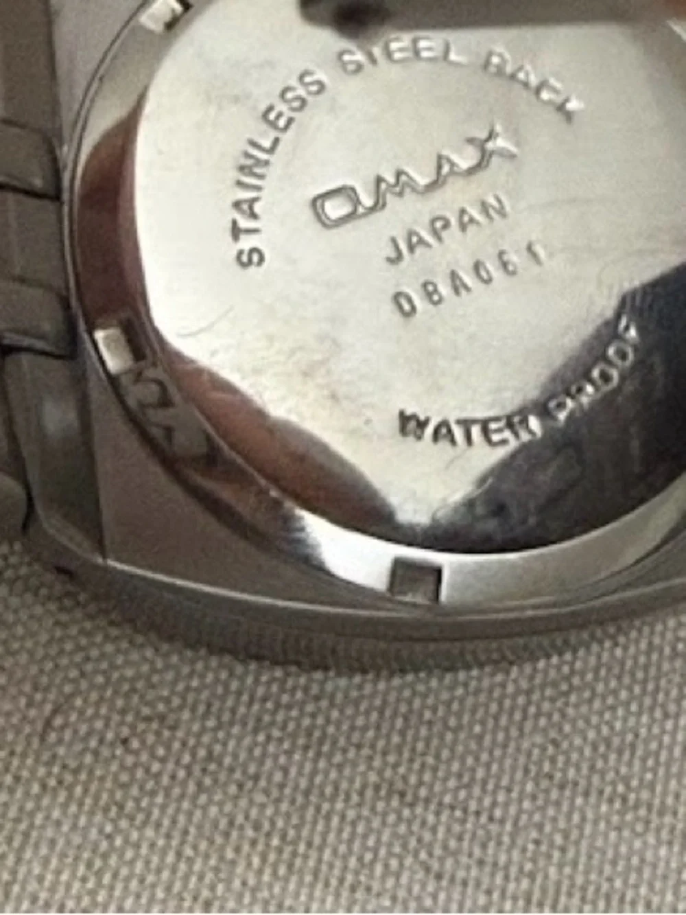 OMAX DBA061 Vintage Gunmetal Cushion Watch